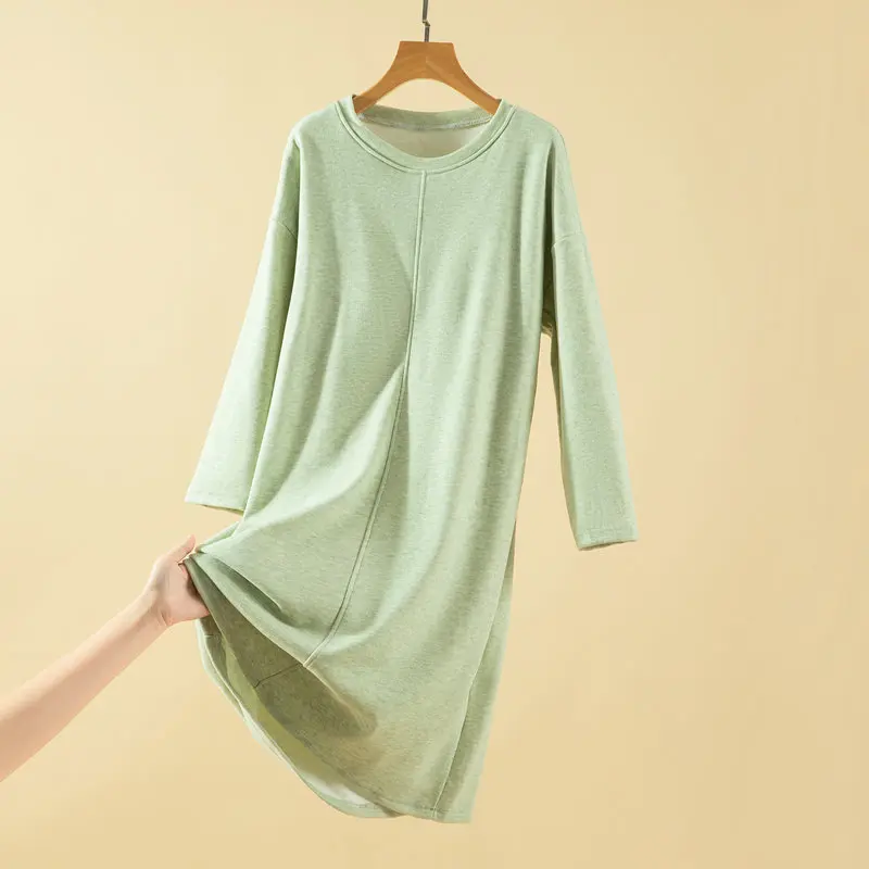 

Зимние пижамы для сна, бархатная теплая ночная рубашка, женская ночная рубашка с рукавом 3/4, весенне-осеннее ночное платье, женская ночная рубашка