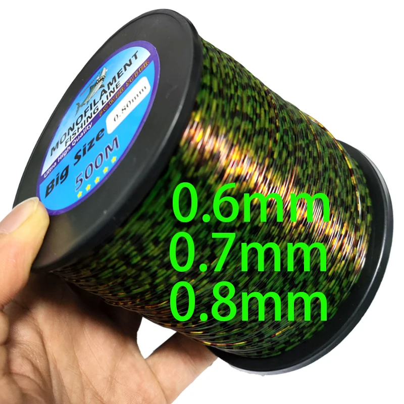 Línea de pesca monofilamento gran juego nailon alta resistencia