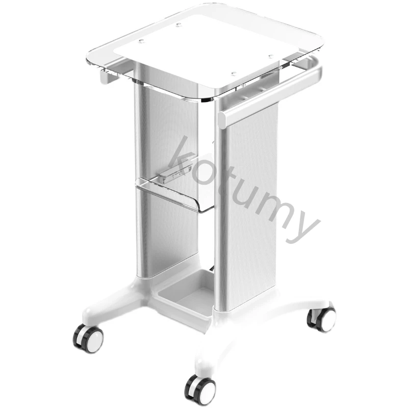 Beauty Instrument Trolley Desktop Rolling Trolley Multifunctional Dental Cart Acrylic Small Bubble Medical Cart