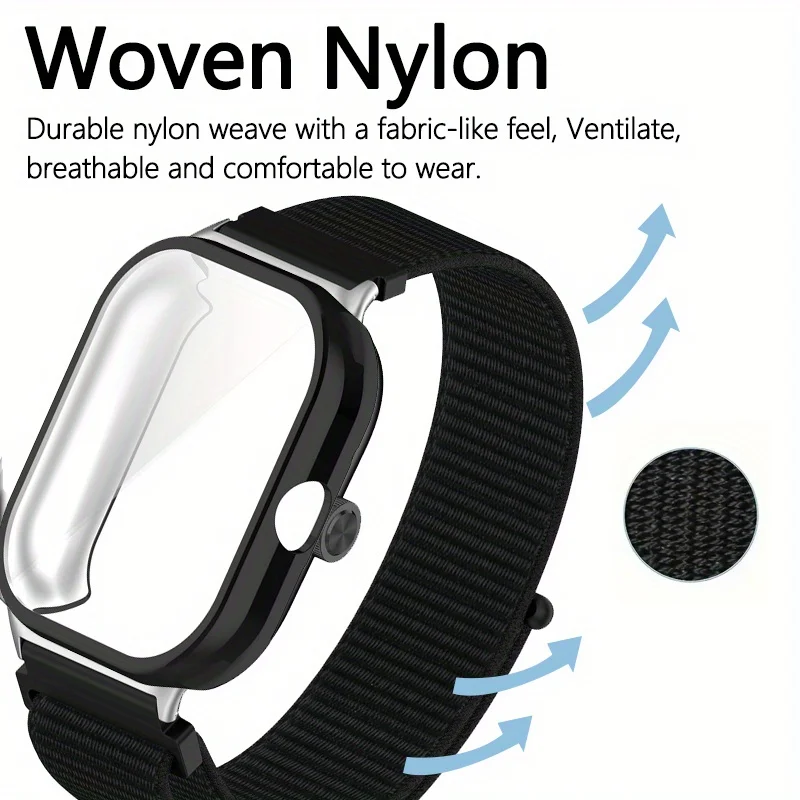 Nylon Loop Strap + TPU Fall Abdeckung Für Redmi Uhr 4 Smart Uhr Sport Strap Armband für Redmi Uhr 5 Armband Shell