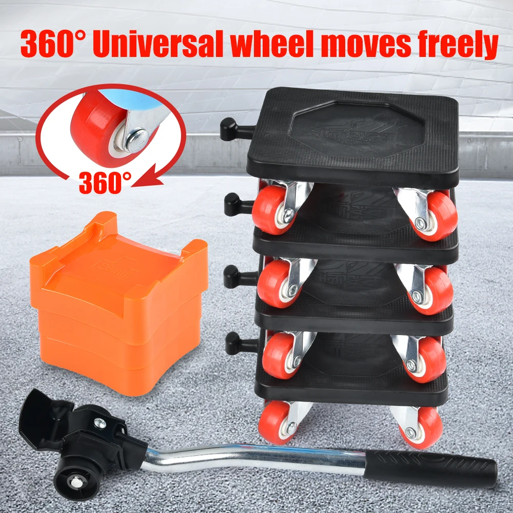 

Moving Tools Heavy Move Furniture Displacement Lifting Pulley Transport Tool Wheels Mover Load Pulleys Transfer Wheel Roller