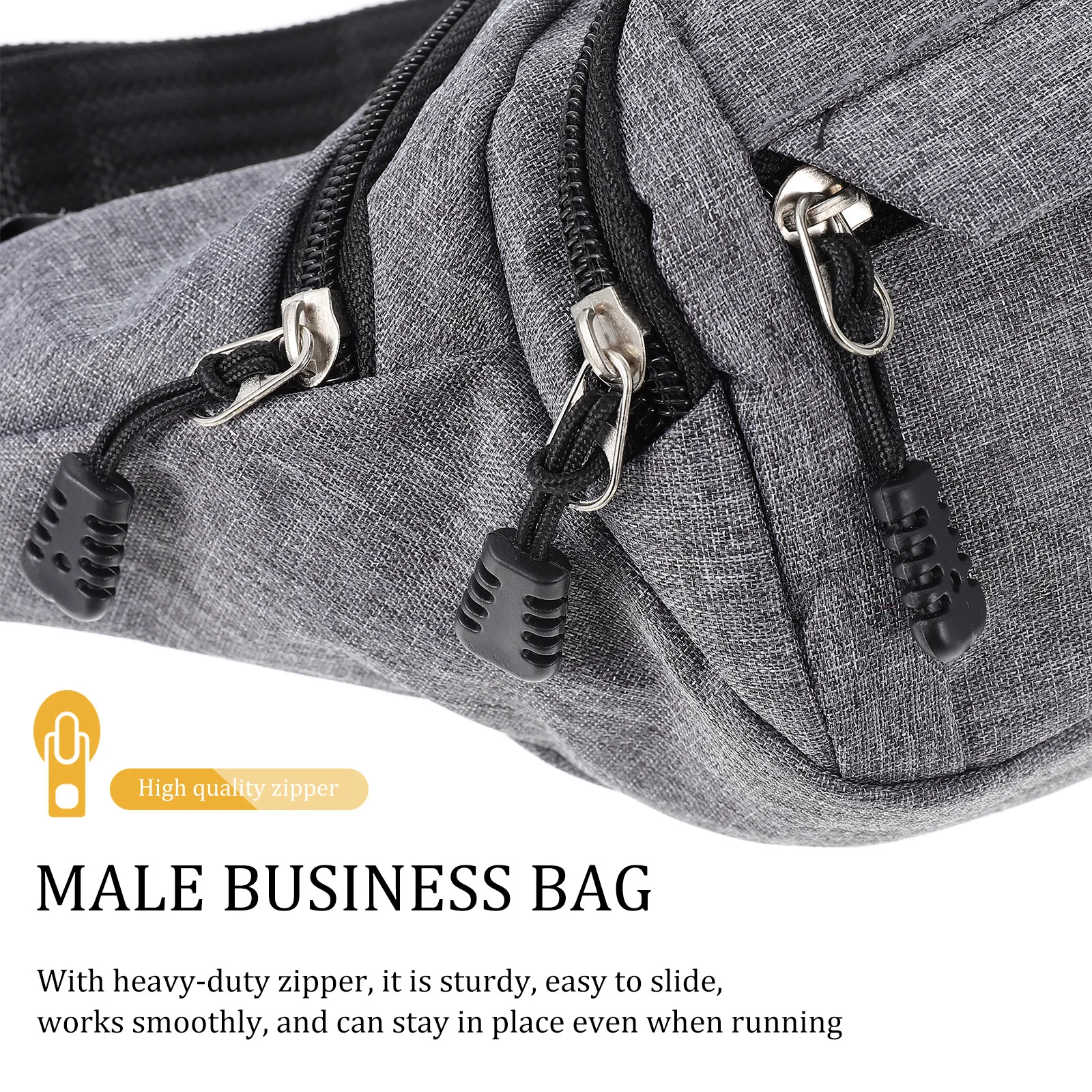 

Oxford Cloth Waist Lightweight Waterproof Portable Chest Bag For Men Travel Outdoor Sports Business Daily Use Men