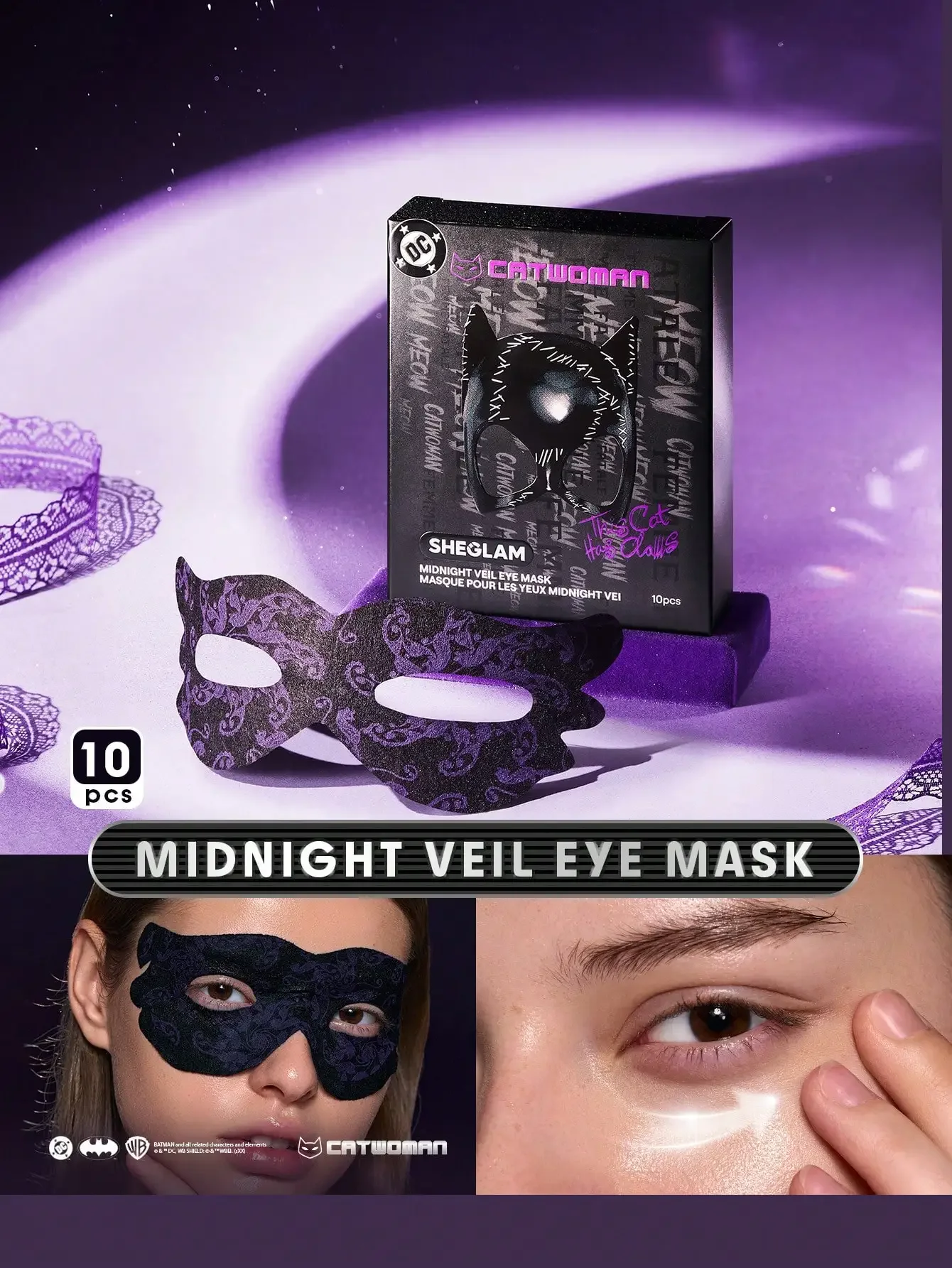 

Midnight Veil Eye Mask Brand Beauty Makeup Face Paint Cosmetic For Women Girls Perfect For Spring Summer Ideal For Y