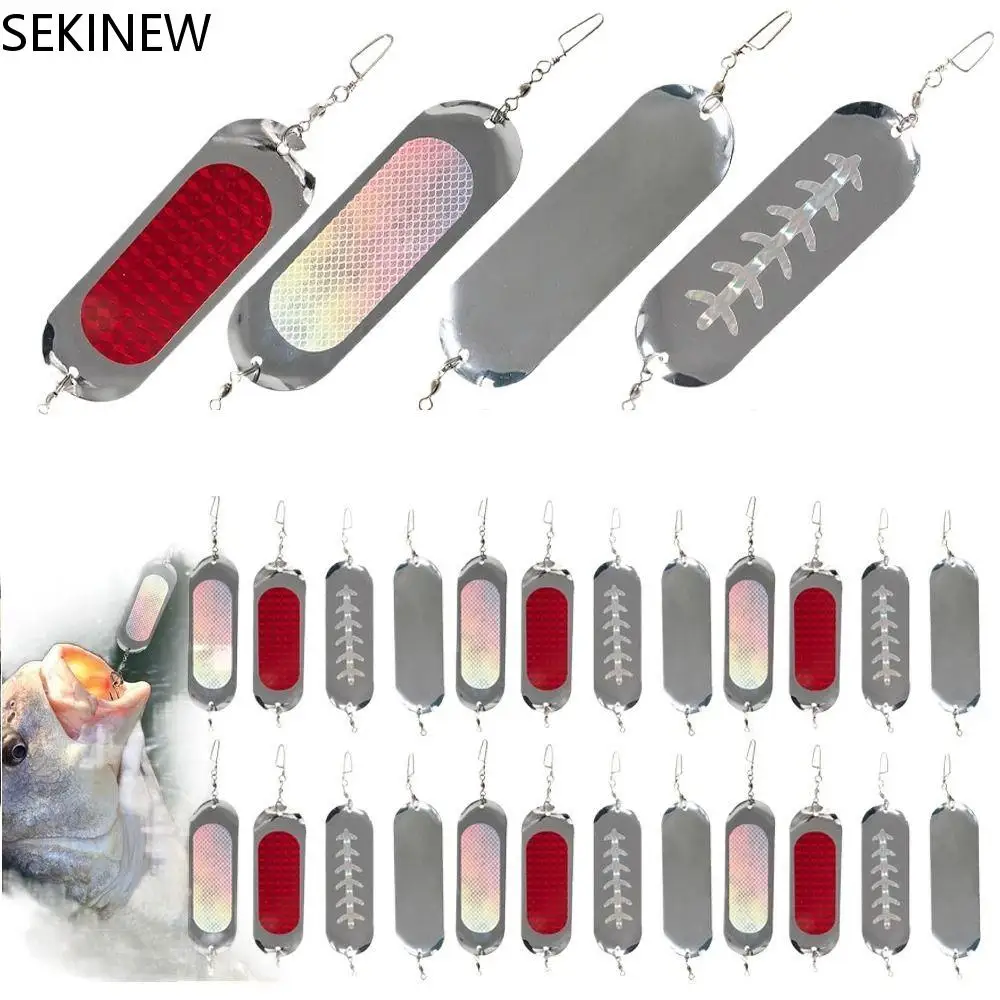 

Reflective Fishing Trolling Flasher Durable Glow Flasher Fly Trolling Lure Sturdy Swim Bait Diving Flash Board Trout