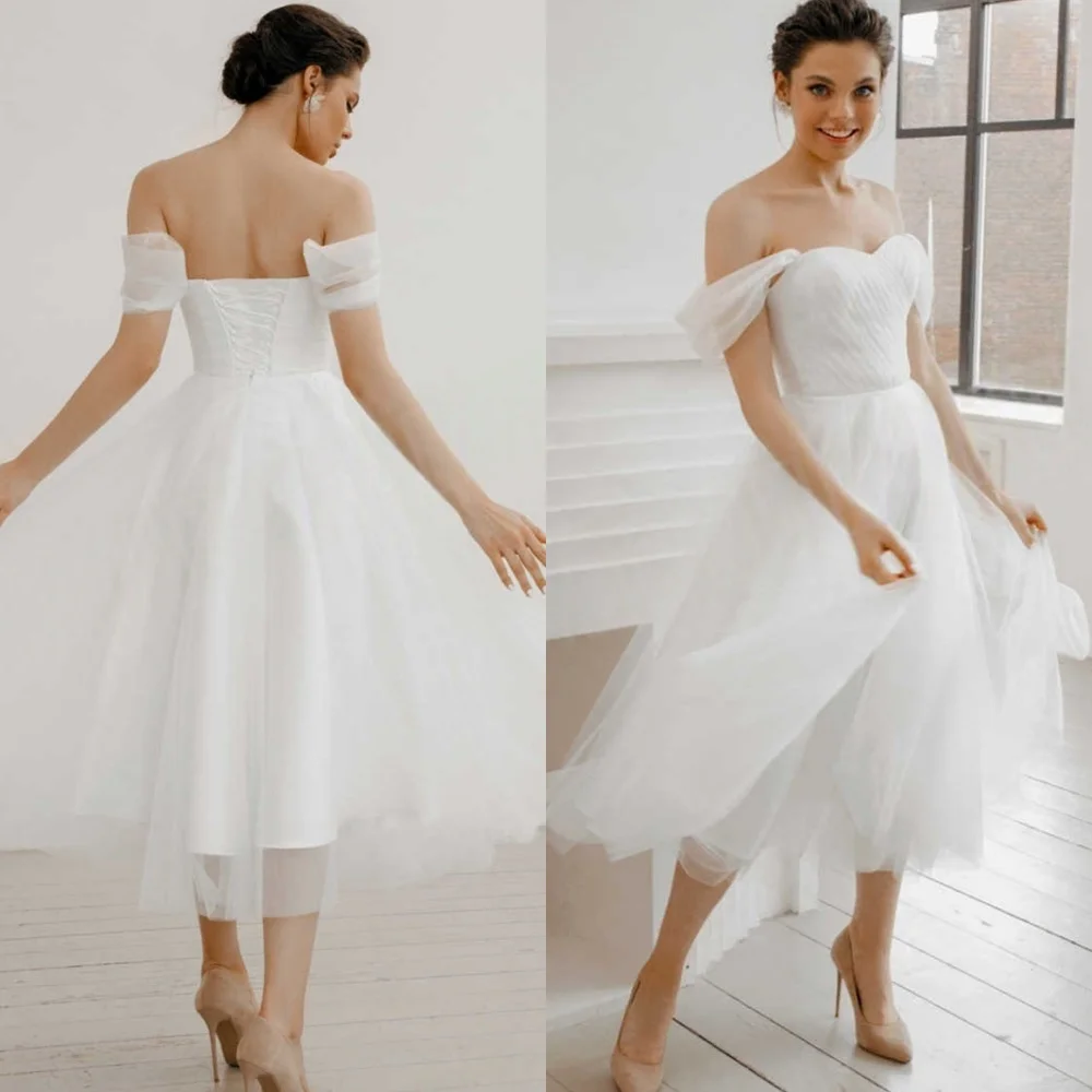 

Customized Elegant White Tulle Evening Dresses Exquisite Sweetheart Celebrity Gowns Fashion Lace Up Back Special Occasion Gowns