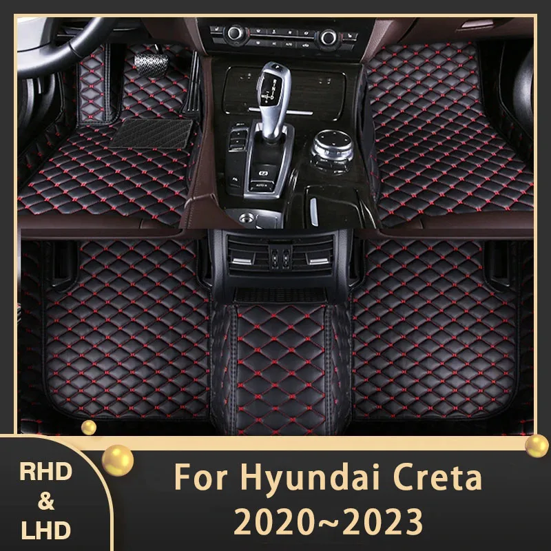 

Автомобильные коврики для Hyundai Creta Cantus GS GC 2020 ~ 2023, индивидуальные автомобильные накладки на ножки, кожаный ковер, аксессуары для интерьера 2021 2022