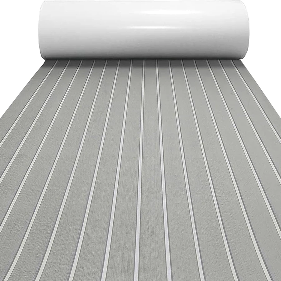 240*60cm EVA Foam Boat Flooring Decking Sheet Multicolor Non-Slip Carpet with Steam Design Durable Soft Waterproof Roll Wagon