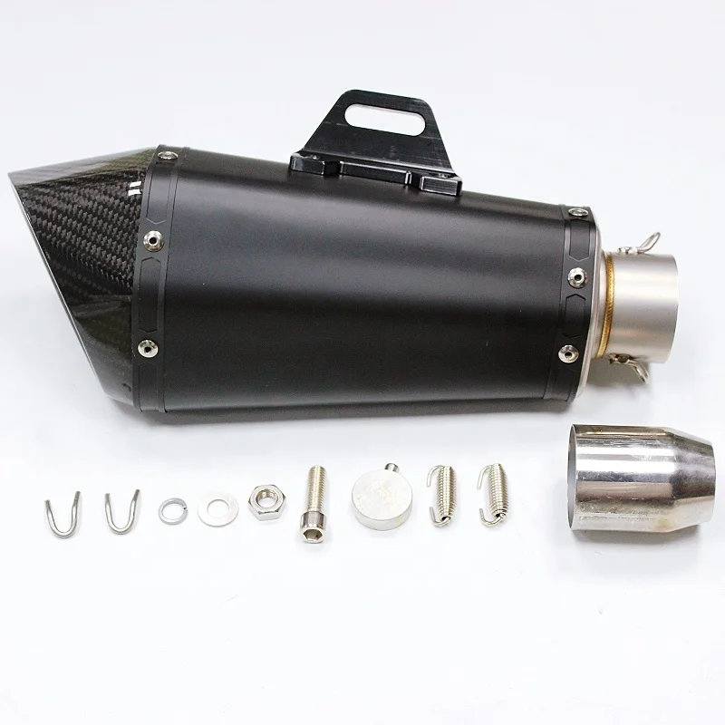 JPM high performance 51mm inlet carbon fiber stainless steel motorcycle exhaust system for BMW /Yamaha racing exhaust muffler