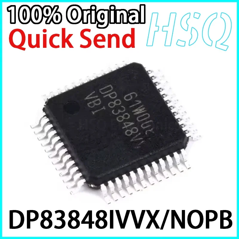 1PCS Original DP83848IVVX/NOPB Screen Printed DP83848VV VBI LQFP48 Ethernet Transceiver Chip Brand New