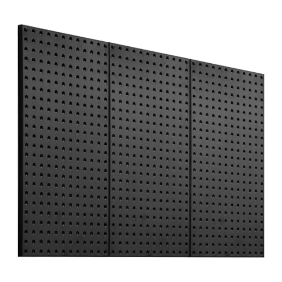 

Прочные металлические перфорированные панели 24 x 12 дюймов, набор из 3 панелей, стальная перфорированная доска для организации хранения на стене, для дома, гаража, гостиной, офиса, мастерской