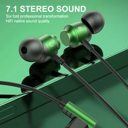 Metal Elbow Gaming Headphones In-ear 3..5mm/type-c Wire-controlled Headphones Comfortable In-ear Students General Music Calls