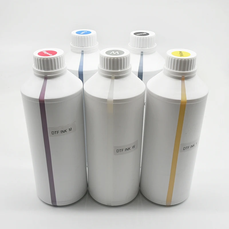 1X 1000ML DTF ink for direct transfer film for PET film all desktop & large format DTF printer BK C M Y WH color availble