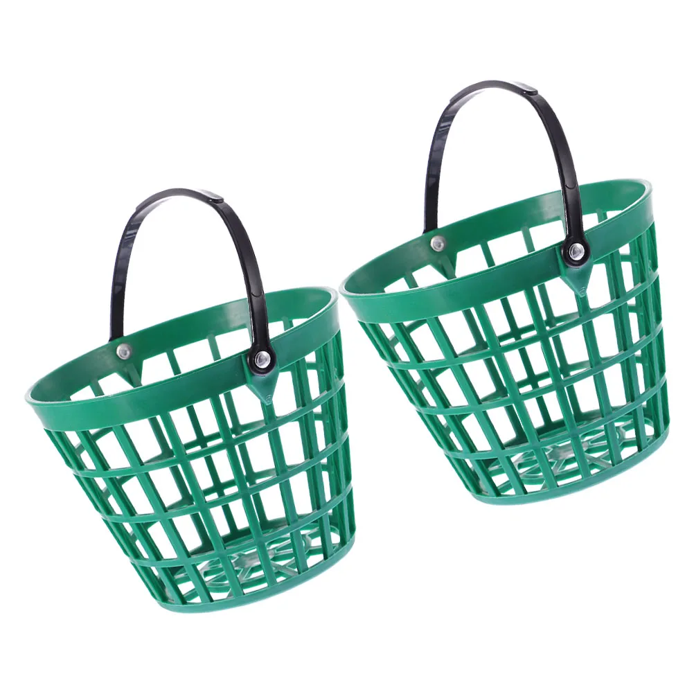

2 Pcs Golf Pick up Basket Golfing Ball Storage Container Bucket Backyard Busket