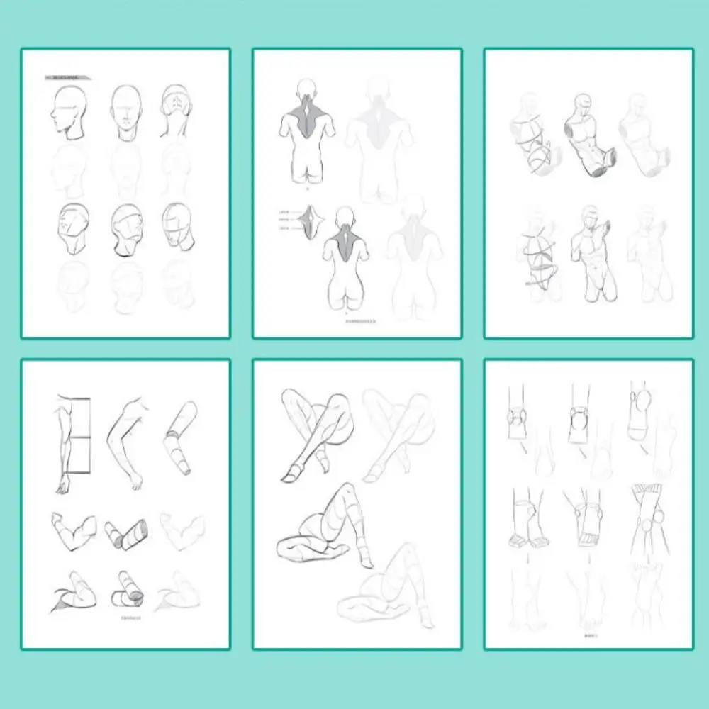 Comics Anime Sketch Tutorial Book Novice Girl Boy Line Draft Tracing Book Hand Drawing Zero Basic Comics Hand Drawn Book School