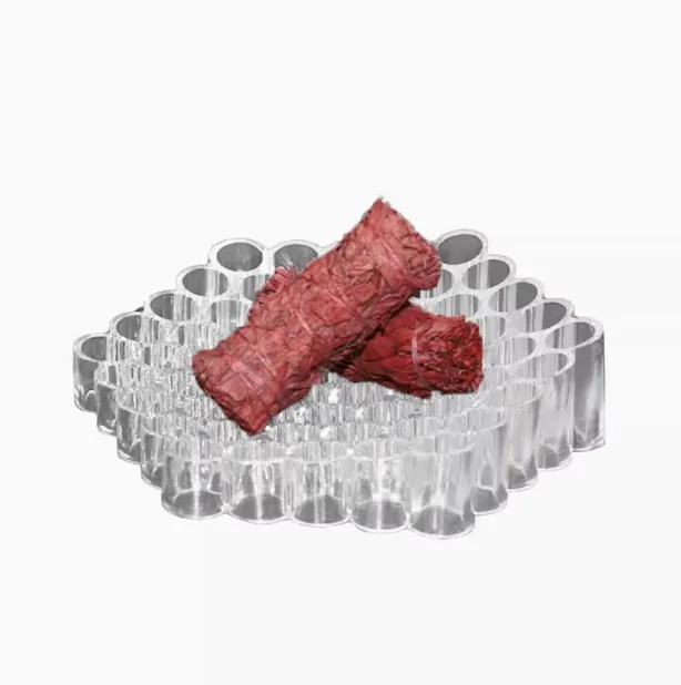 

Современный итальянский минималистичный набор, геометрический прозрачный трубчатый гнездо ручной работы, геометрический орнамент, ниша, кремовое украшение для дома, произведение искусства