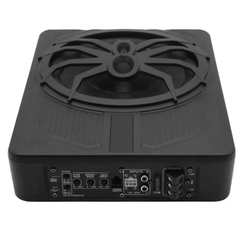 10-inch car subwoofer, modified ultra-thin under-seat 800W active amplifier, colorful atmosphere lights view 6