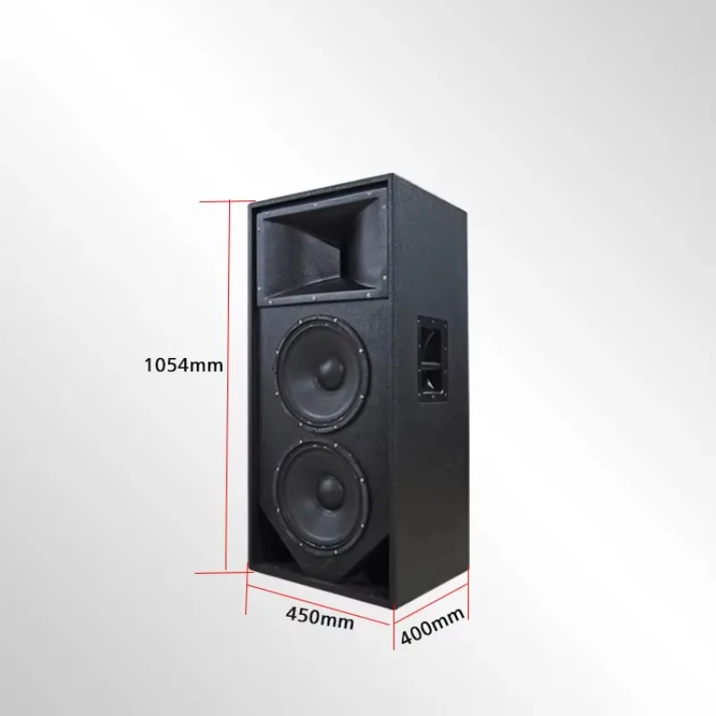 Professional Studio Equipment Outdoor 600W Two-way Audio Divider 10-inch Woofer Black Wooden Box Audio Speaker