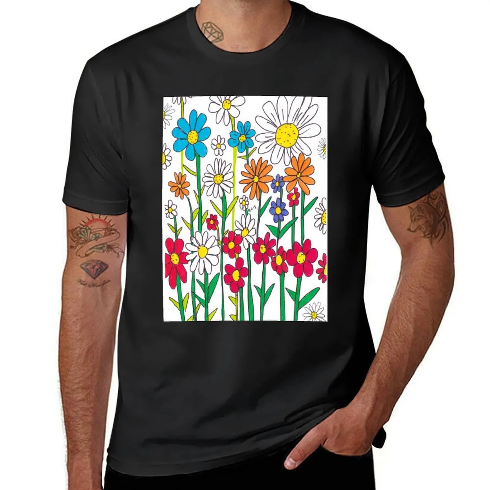 Flourishing Flowering Delights T-shirt shirts graphic tees oversized boys whites mens clothing