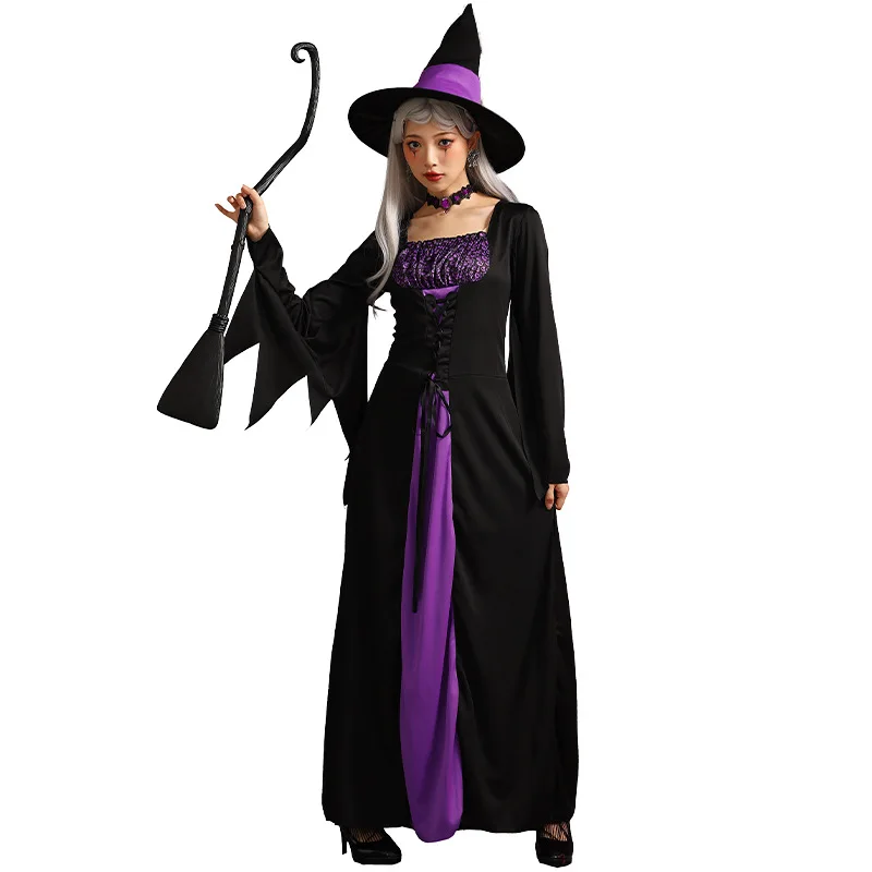 

Halloween Costume Party Party Adult Female Cosplay Costume Black And White Stripes Sexy One-piece Prisoner