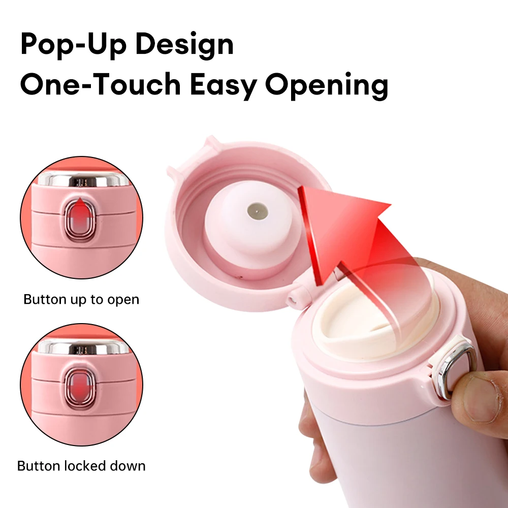 420ML Smart Digital Thermos Cup Keep Cold and Heat Thermal Water Bottle Temperature Display Preservation Leak-proof Vacuum Flask