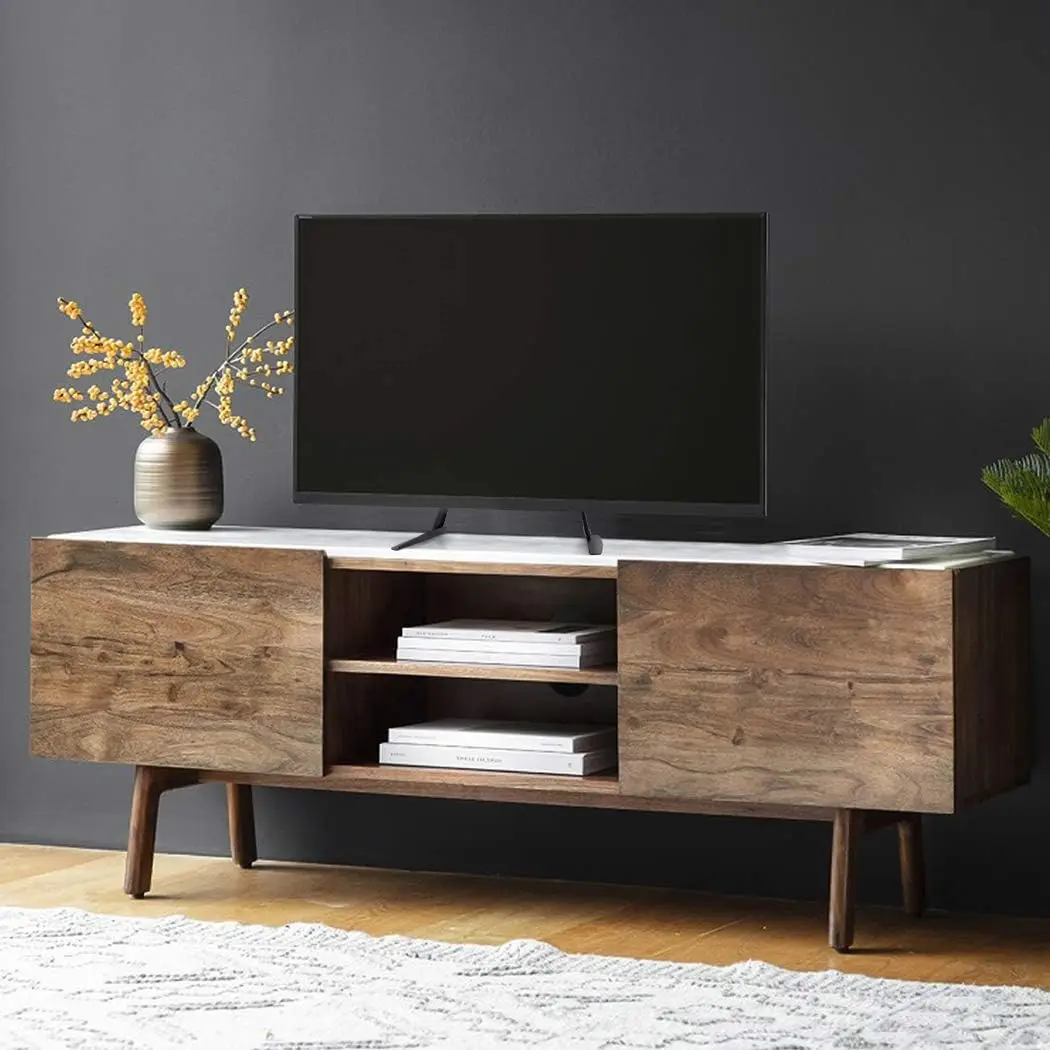 Imagem -02 - Table Top tv Stand Universal tv Legs se Encaixa 1755 Telas Planas tv Mesa Suporte Pedestal Mesa Riser Max Vesa 600x400 mm