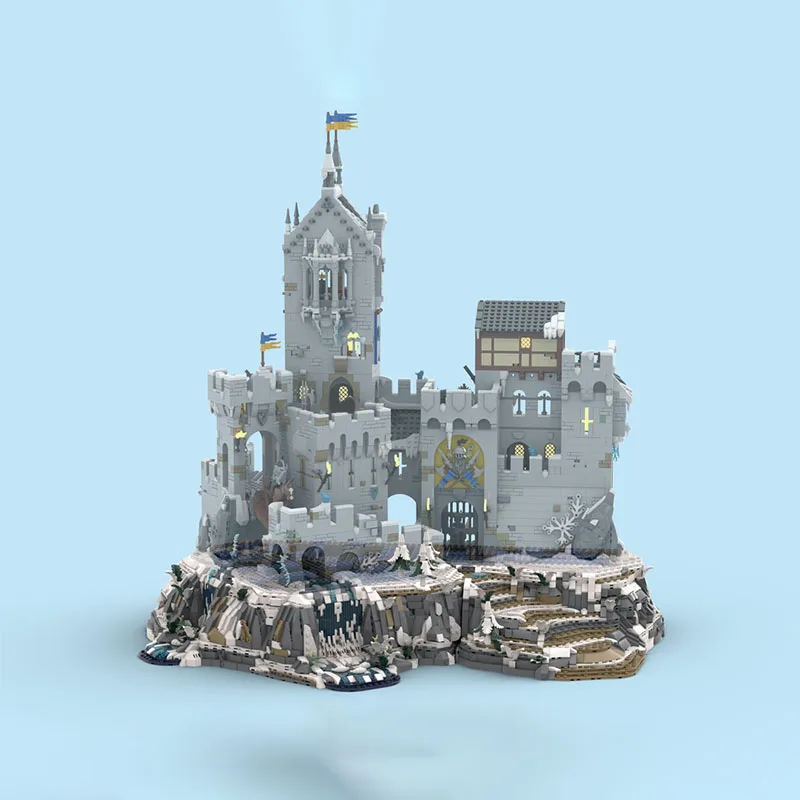 MOUNTAIN FORTRESS(BASE UPGRADE)CASTLE Assembly Moc Building Block Models for Children, Educational Toys, Gift, Desktop Ornaments - Image 3