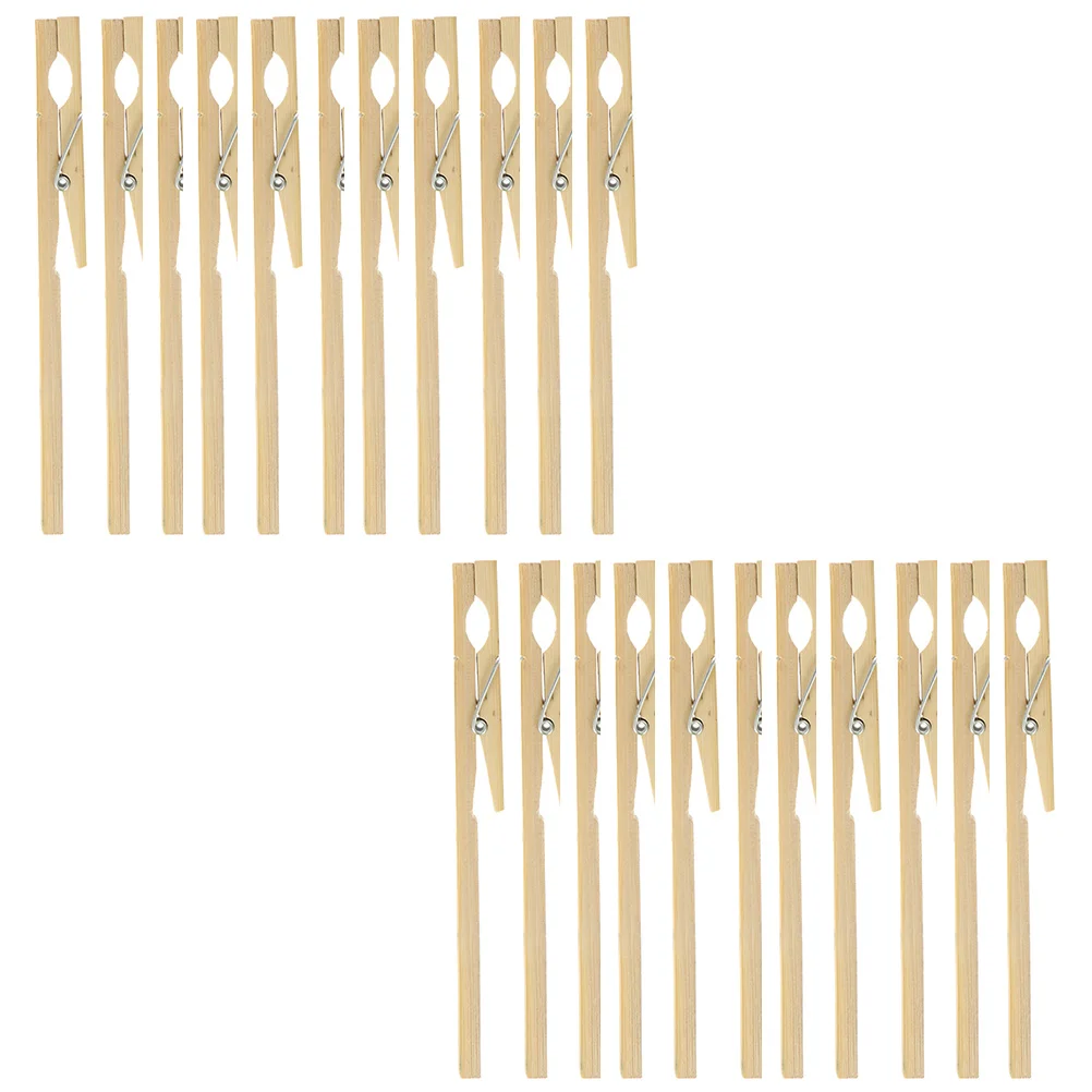 

20pcs Test Tube Clamp Bamboo Holder Science Experiment Apparatus Laboratory Equipment Test Tube Parts