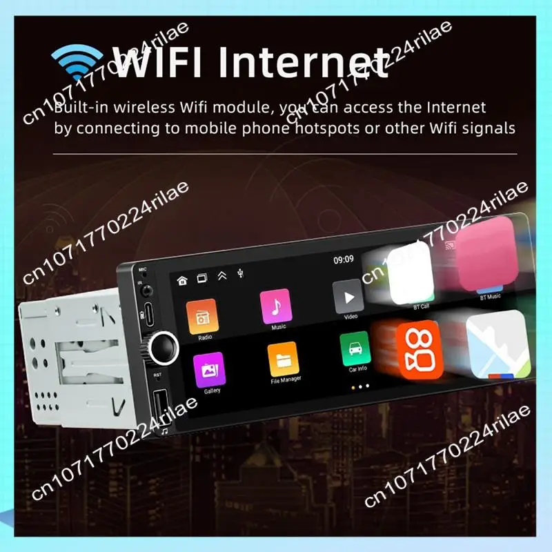 

A17Z 2+32G MP5 Player With 6.86 Inch Screen, Navigation, And Bluetooth - Ideal For Wireless Carplay & Android Auto
