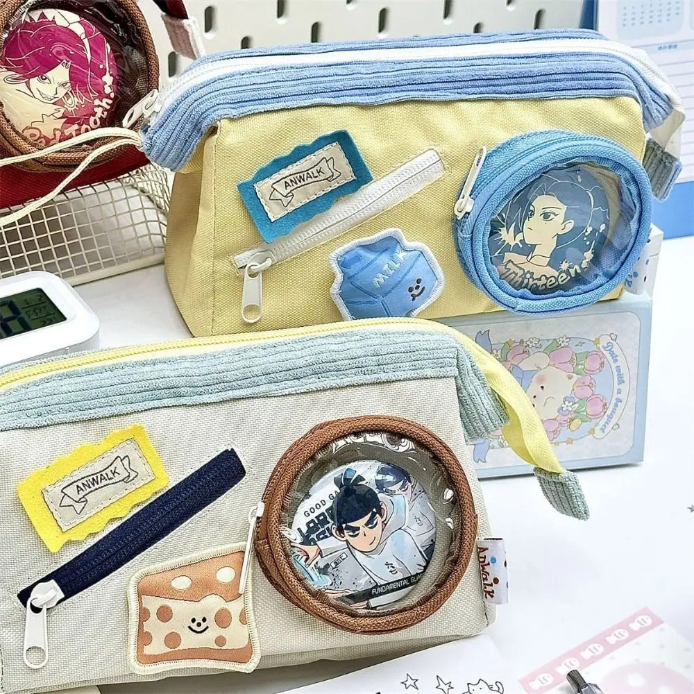 New Large Capacity Itabag Pen Bags Multi-functional Supplies Stationery Zipper Pen Bag Cosmetic Bags Pencil Case