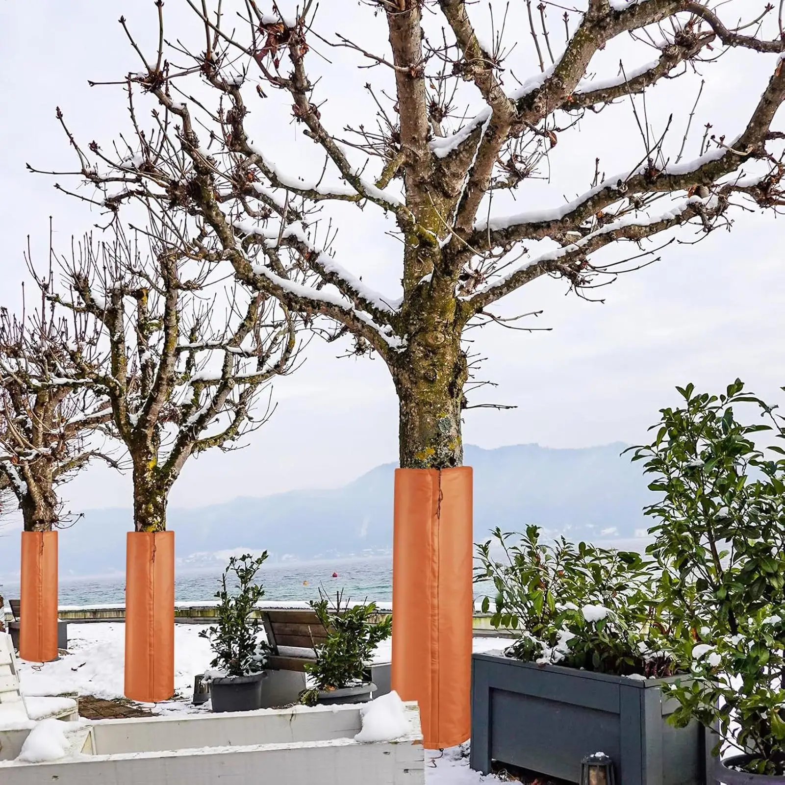 

Tree Protectors Reusable Insulation Cold Weather Bark Bandage Tree Guards Trunk Protector For Saplings Palm Citrus Olive Shrub