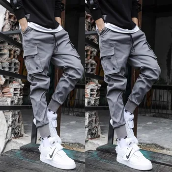 Men Cargo Tactical Pants Work Combat Multi-pockets Casual Training Trousers Overalls Clothing Joggers Hiking Male Cargo Pant 6