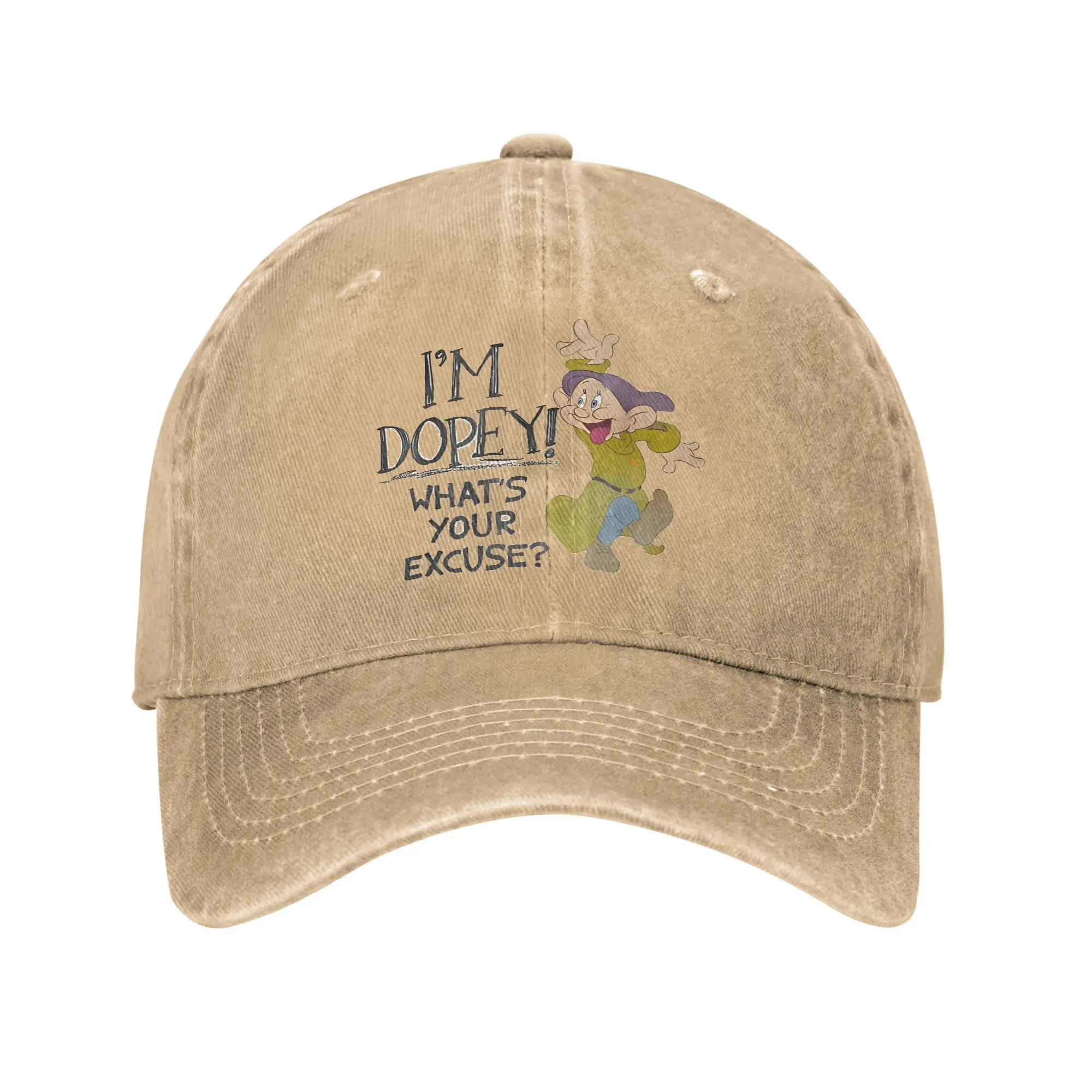 The Seven Dwarfs Casual Baseball Cap For Men Women Summer I'm Dopey What Your Excuse Trucker Hat y2k Cute Sunscreen Snapback Cap