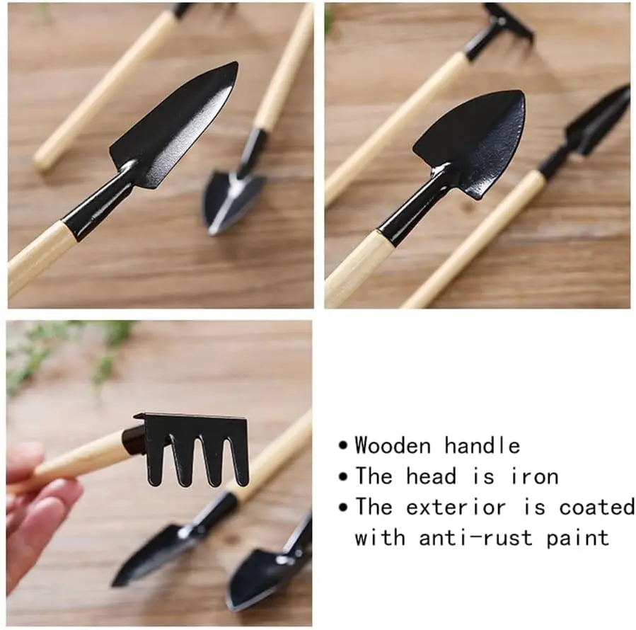 Gardening Tools Three Piece Set Mini Multi Function Shovel Harrow For Household Plant Pine Soil Shovel Garden Equipment