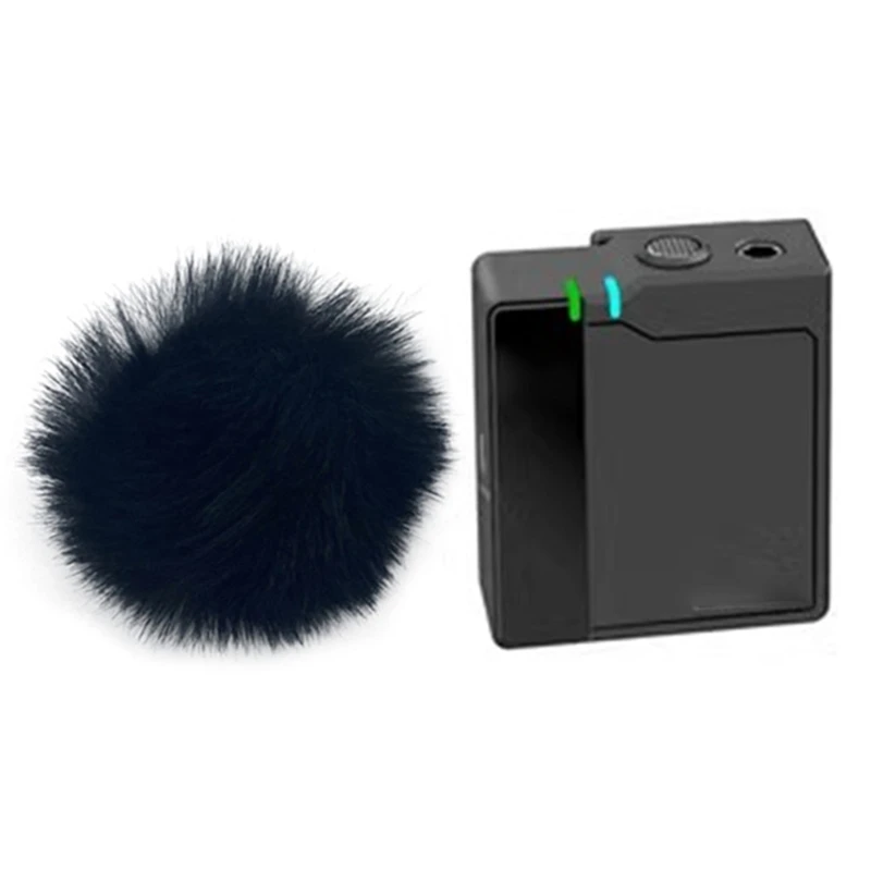 Outdoor Microphone Furry Windscreen Muff Microphone Furs Wind Cover for RODE 2GO Wireless Lavalier Microphone Windscreen