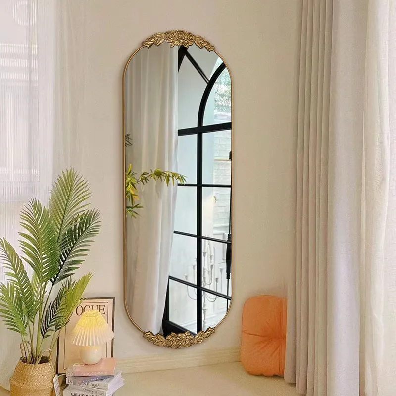 

Self Adhesive Full Body Mirror Modern Aesthetic Long Korean Style Compact Luxury Mirror Funky Floor Spiegel Wand Spiegel Wand
