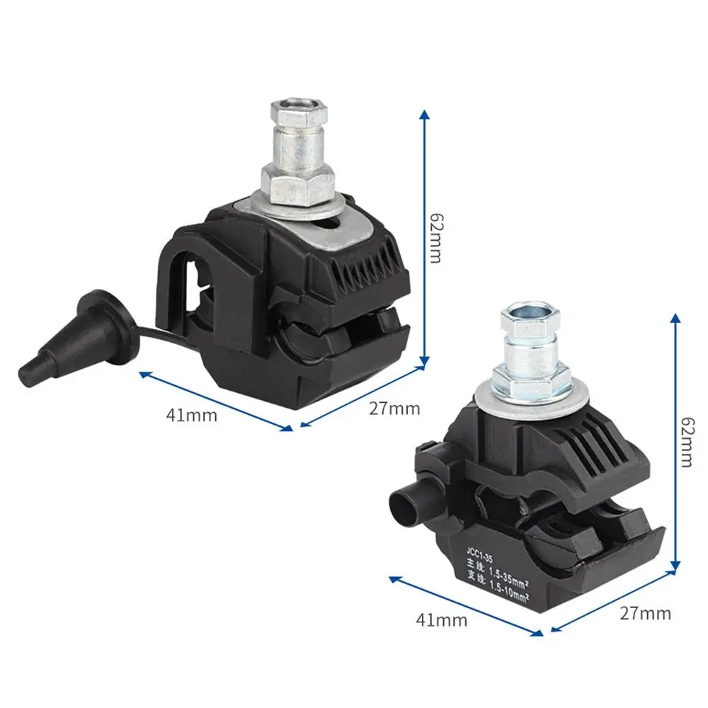 ใหม่ 63A/75A เจาะฉนวนกันความร้อน Connector No-Peeling ฉนวนกันความร้อนสายคลิป Unbreakable ด้ายกลางแจ้งสายไฟเทอร์มินัล