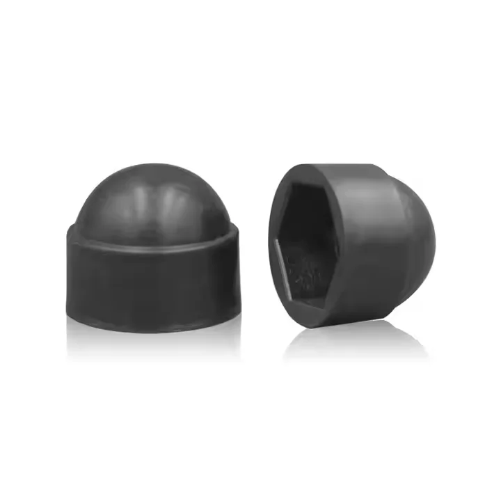 10/20pcs Black Hex Caps Cover Plastic Protection Acron Nut Dome Hexagon Screw Bolts Nut M4 M5 M6 M8 M10 M12