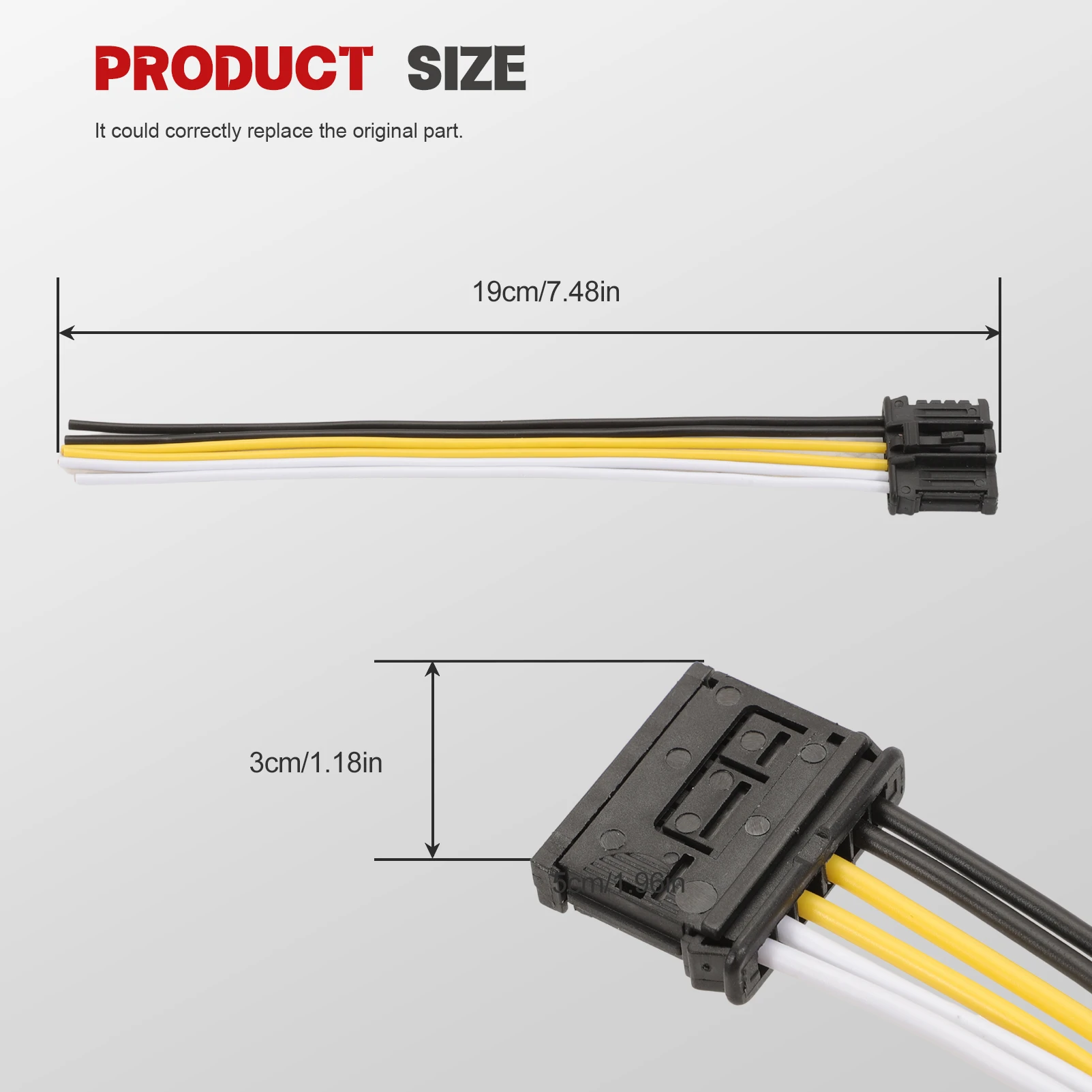 1/2 szt. Tylne światło platynowe złącze wiązki kabel tylnego światła dla Peugeot 206 207 Citroen C2 C3 1606248780