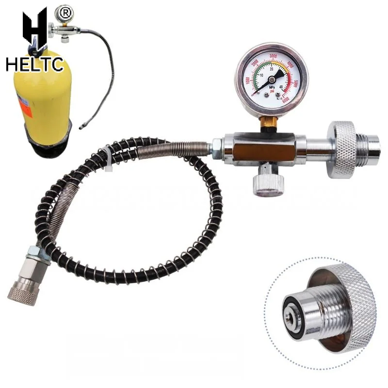 

1 шт., воздушный дайвинг DIN G5/8, соединительная заправочная станция, заправочный адаптер, клапан HPA, 6000 фунтов на квадратный дюйм/400 бар, нержавеющая сталь со шлангом 50 см