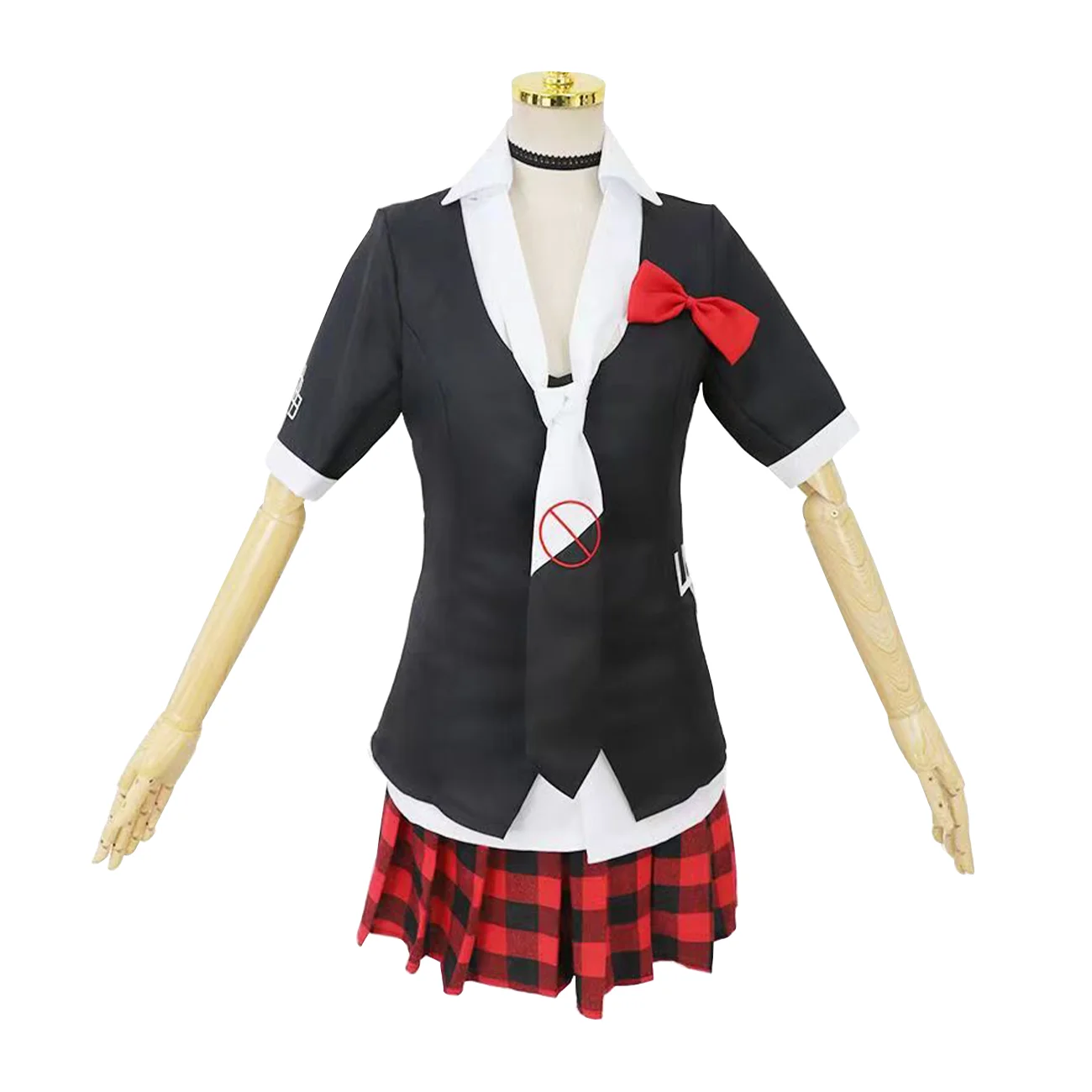

Anime Cos Enoshima Junko Cosplay Costume Full Set Suit Party JK Uniform