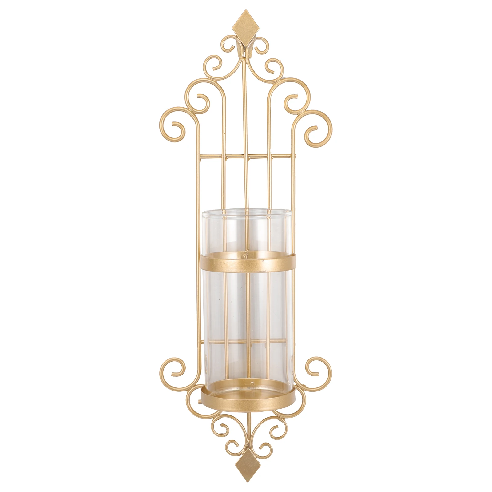 

Wall Holder Rose Gold Wrought Iron Art Decorative Sconce Unique Design Warm Atmosphere Interior Decoration