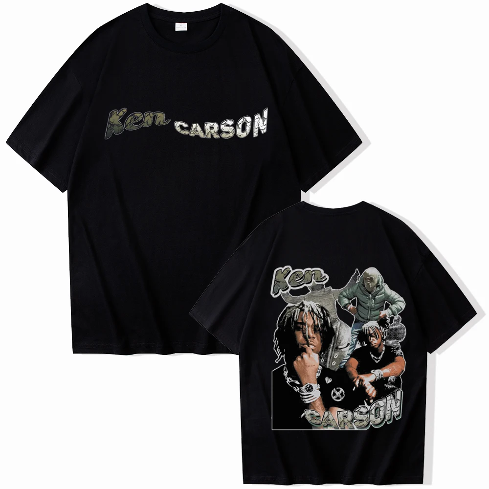 Ken Carson Vintage Style  T-shirt Man Women Harajuku O-neck Summer Casual Shirt