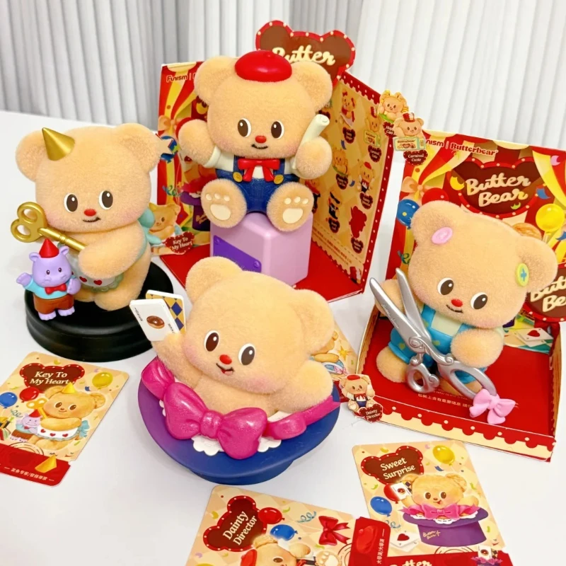 

Подлинная серия «Масляный медведь», слепая коробка, фигурки, модные флокированные модели, куклы, настольные декоративные украшения, коллекция, подарок