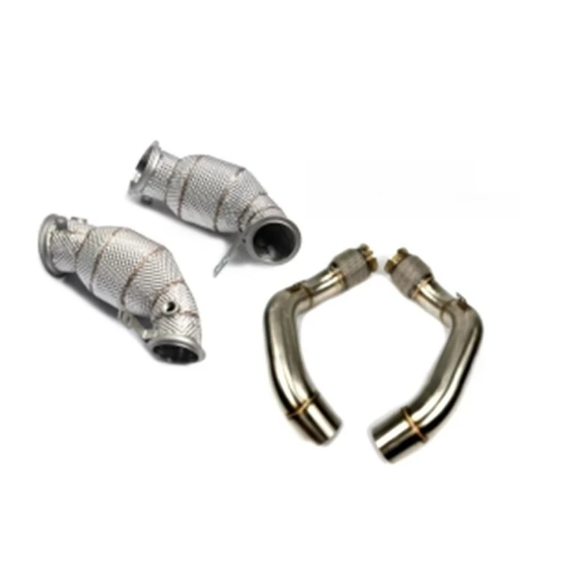 

Car Exhaust Stainless Steel Exhaust System High Flow Downpipe for BM W F90 M5 Downpipes Head+Front Car Accessories