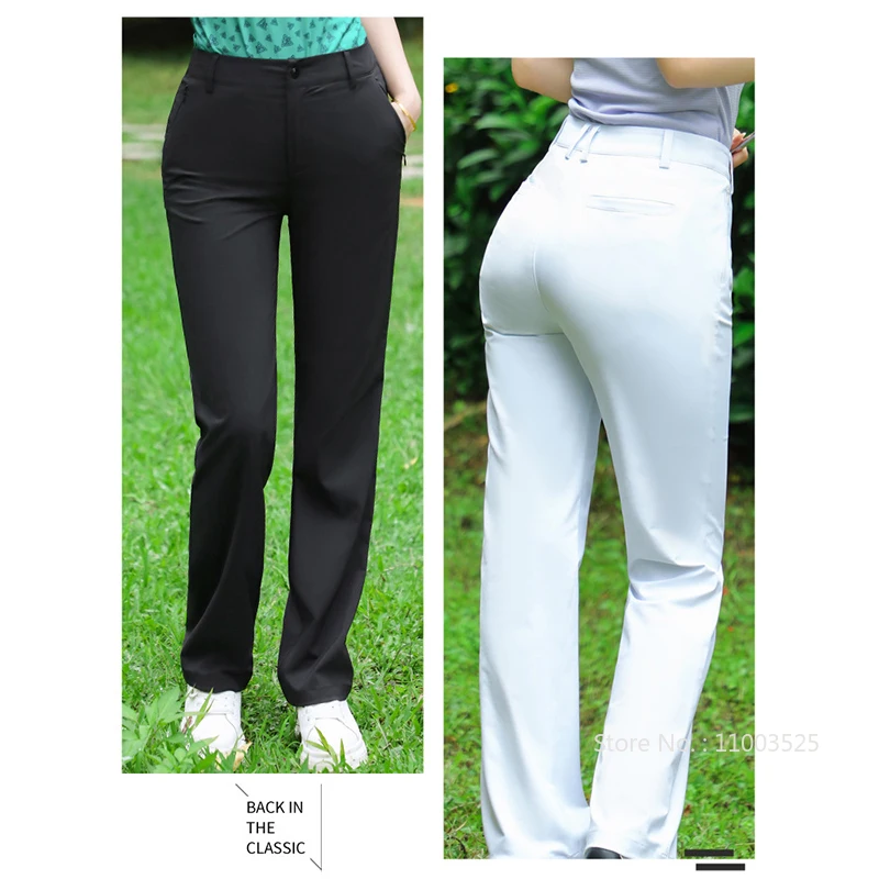 G-Life Golf Pants Women Quick-dry Breathable Casual Sports Pants Ladies Slim Comfortable Thin Elastic Trousers Golf Clothing