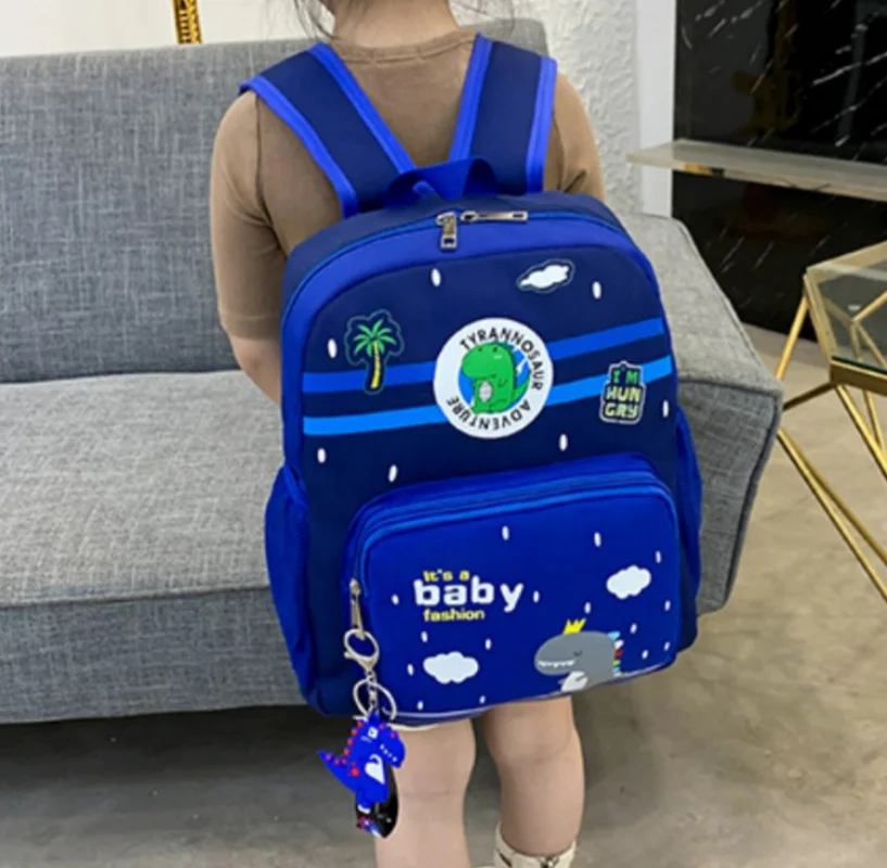 Mochila de dinossauro personalizada para crianças, saco de livro com nome personalizado, mochilas de lanche infantil, meninos, bordados, seu nome