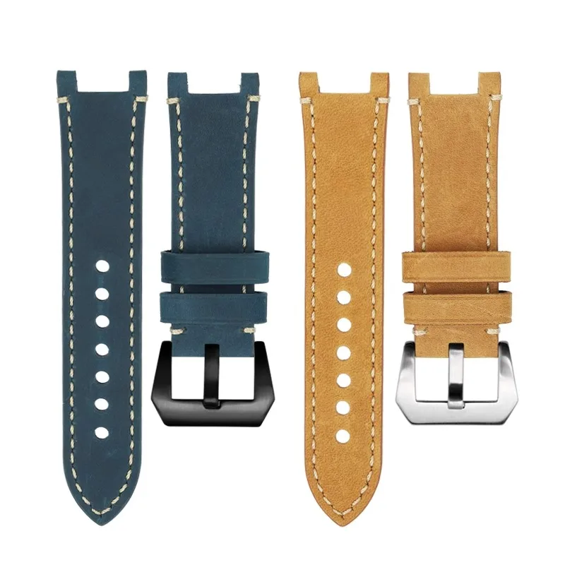 تعديل حزام ساعة اليد ل كاسيو G-SHOCK جديد الطين رجل GW-9500 GW9501 حزام ريترو حزام من الجلد استبدال الكاكي براون حزام (استيك) ساعة أدوات