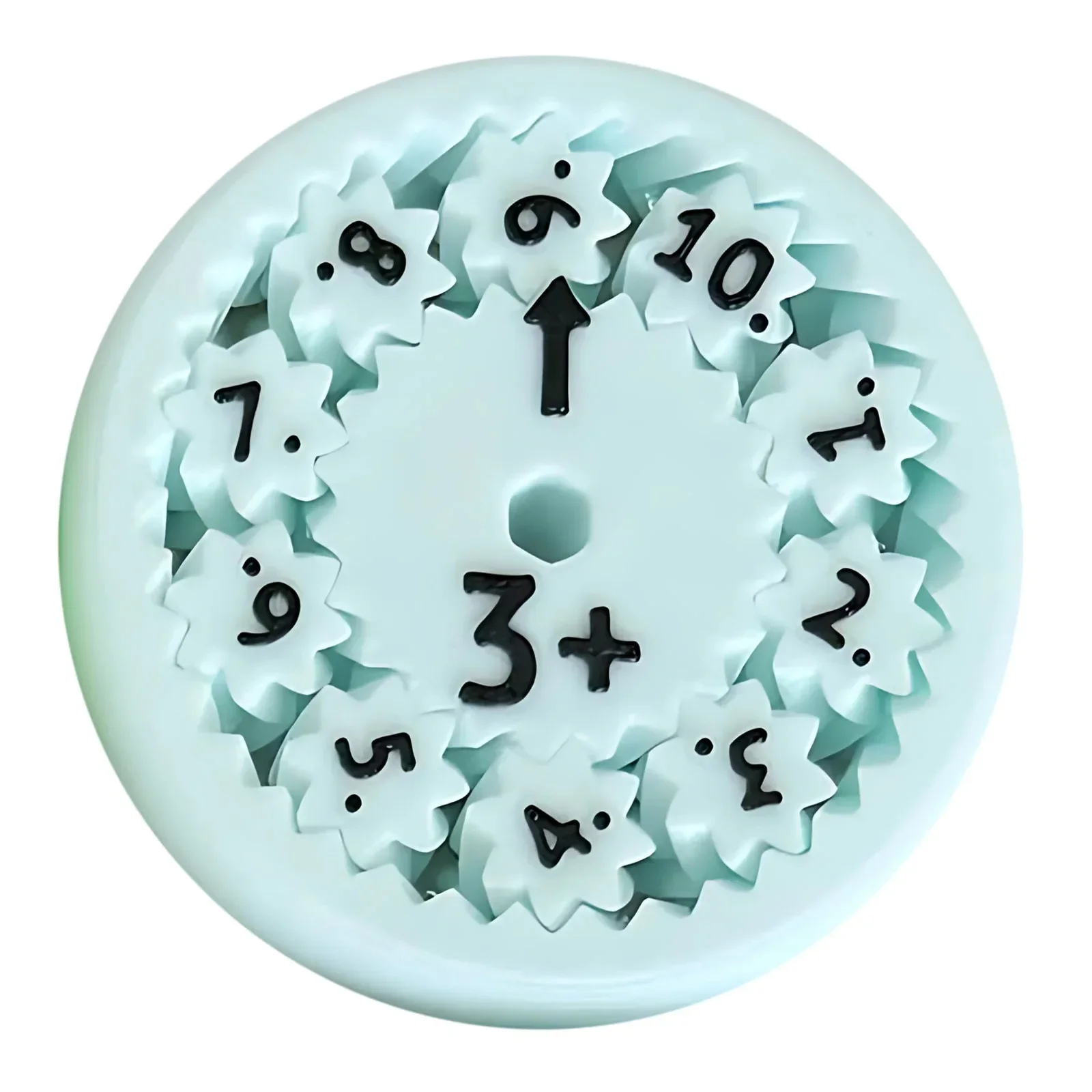 Spinner de matemáticas para aprender aritmética, juguetes de rompecabezas de matemáticas, Spinner de enseñanza, juguetes de iluminación, 9 piezas