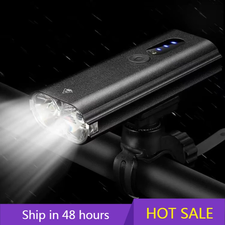 

POWER LEAPWEST ВЕЛОСИПЕД Датчик освещения для велосипеда Фара для горного велосипеда Ночная езда Сильный свет (черный)