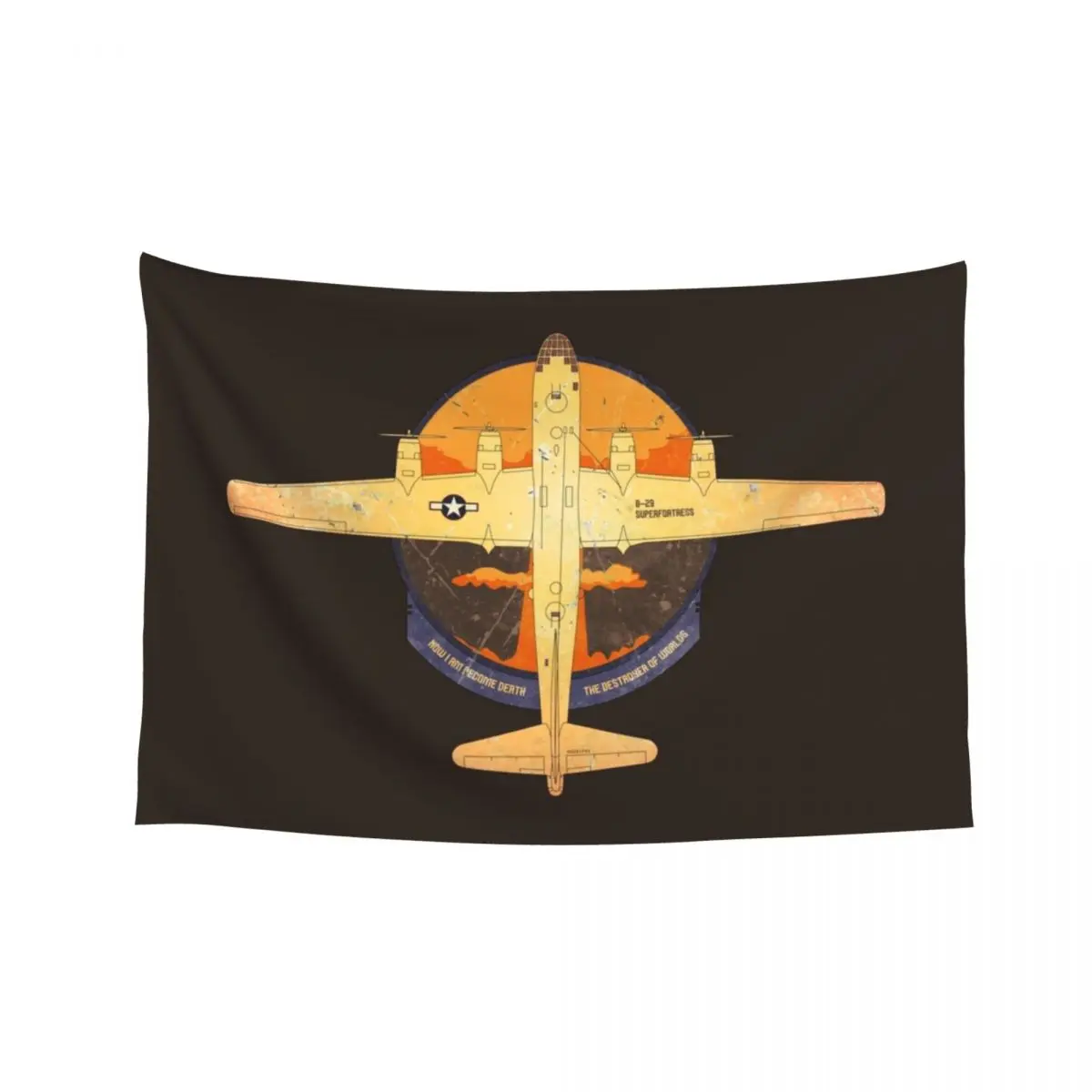 

B-29 Superfortress Atomic Bomb Bomber WW2 Tapestry Carpet On The Wall Things To The Room Outdoor Decoration On The Wall Tapestry
